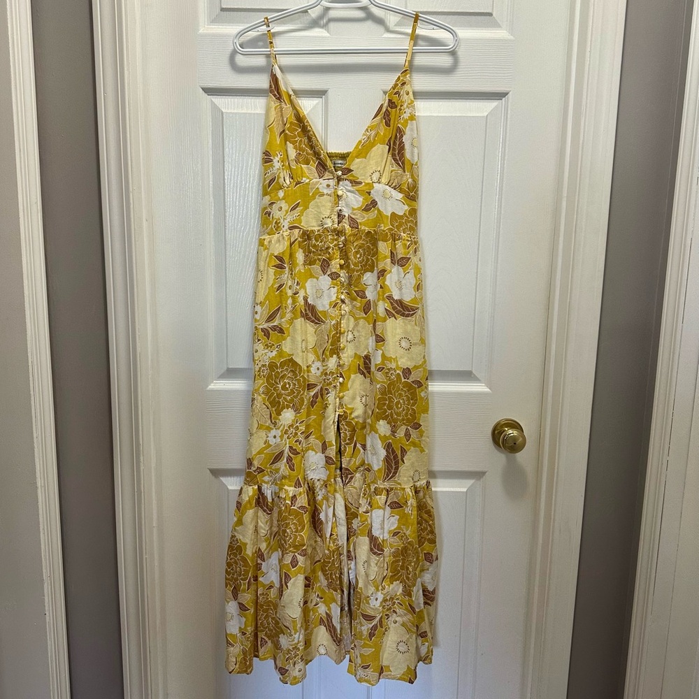 Abercrombie Floral Yellow Dress